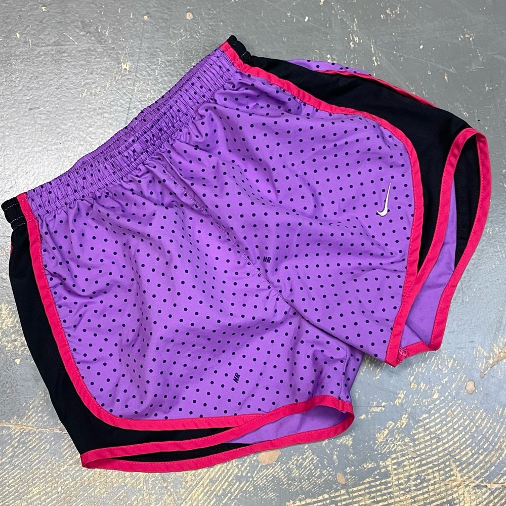 Nike 3” Running Shorts 427545-520 Purple XS Black Infrared Tempo Fitness